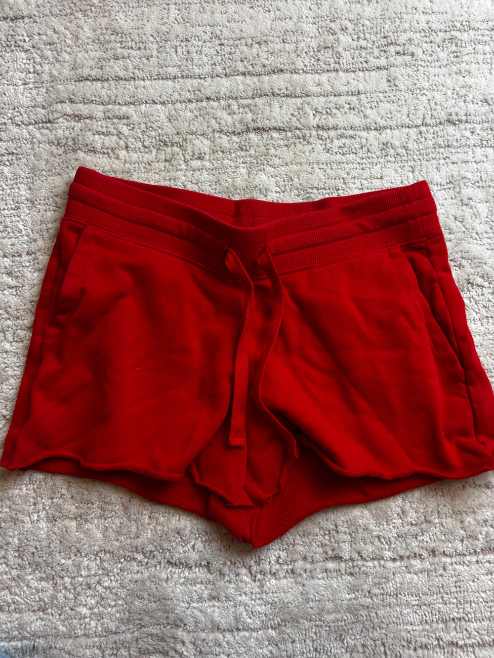 Amazon Essentials Red Fleece Shorts XS
